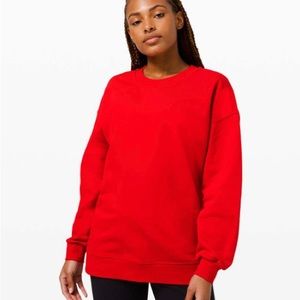 Lululemon Perfectly Oversized Crew - Dark Red Size 10